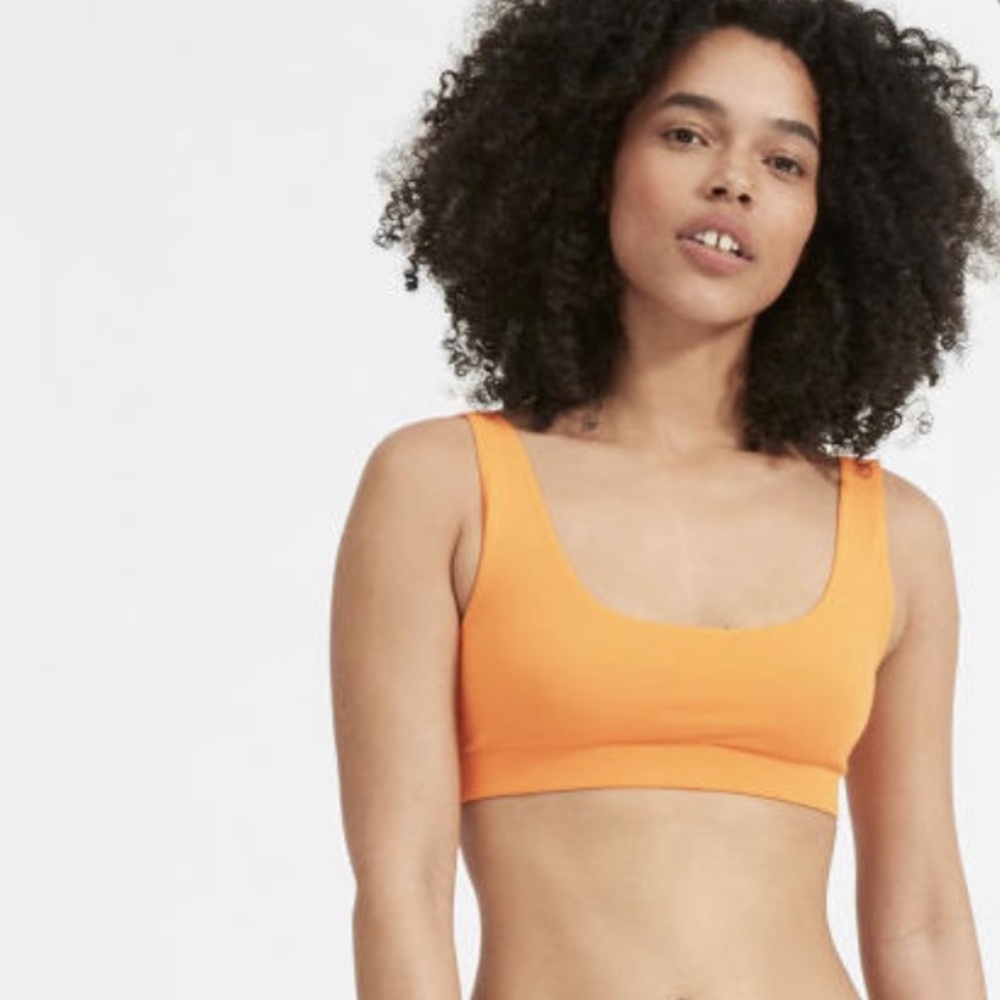 Everlane Tank Bra in Tang